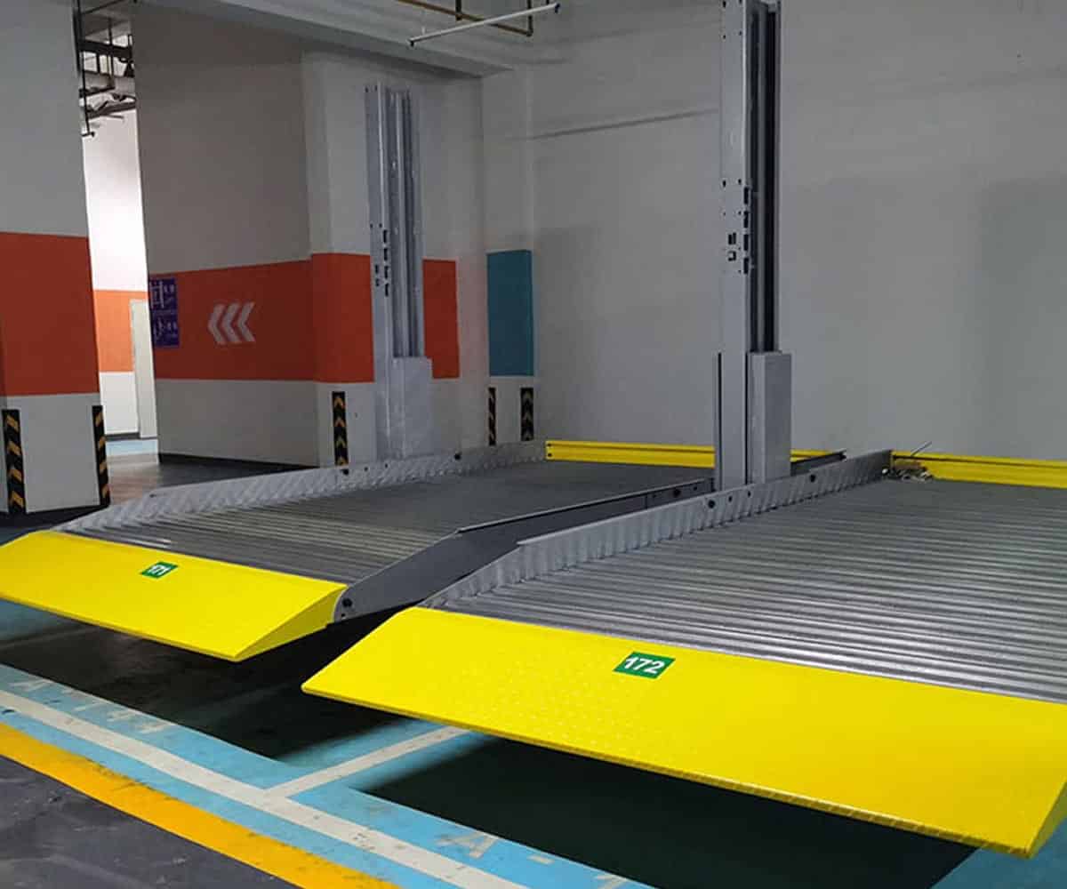 平塘三層升降橫移式機械立體停車設備維保