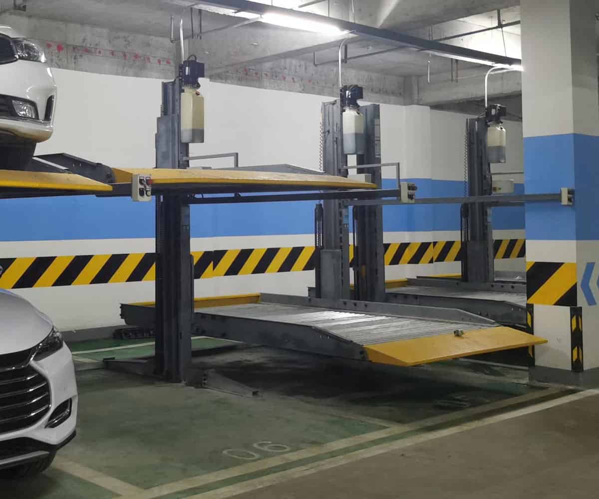 榕江2層簡易升降類立體車庫停車設備二手