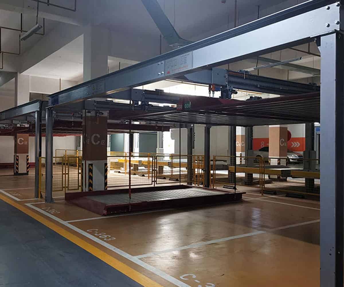 雙層升降平移立體車庫停車設備租用