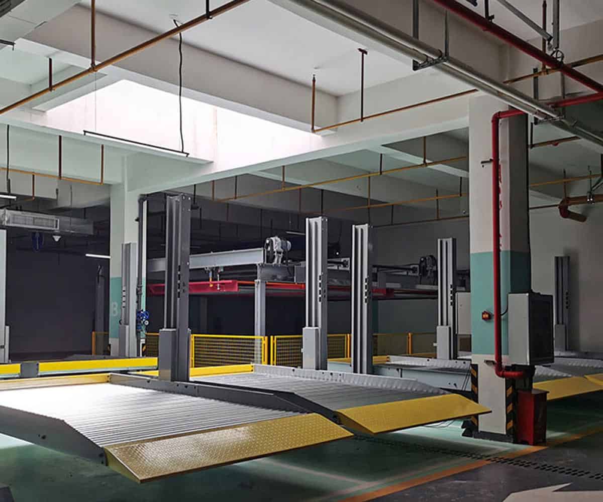 獨山兩層簡易式機械停車設備過規劃