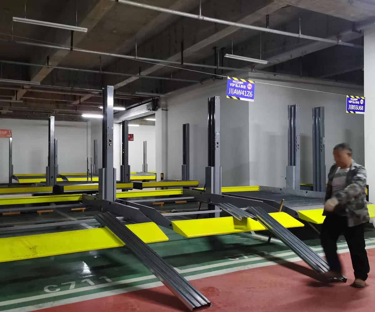 紫云三層升降橫移式立體車位改造