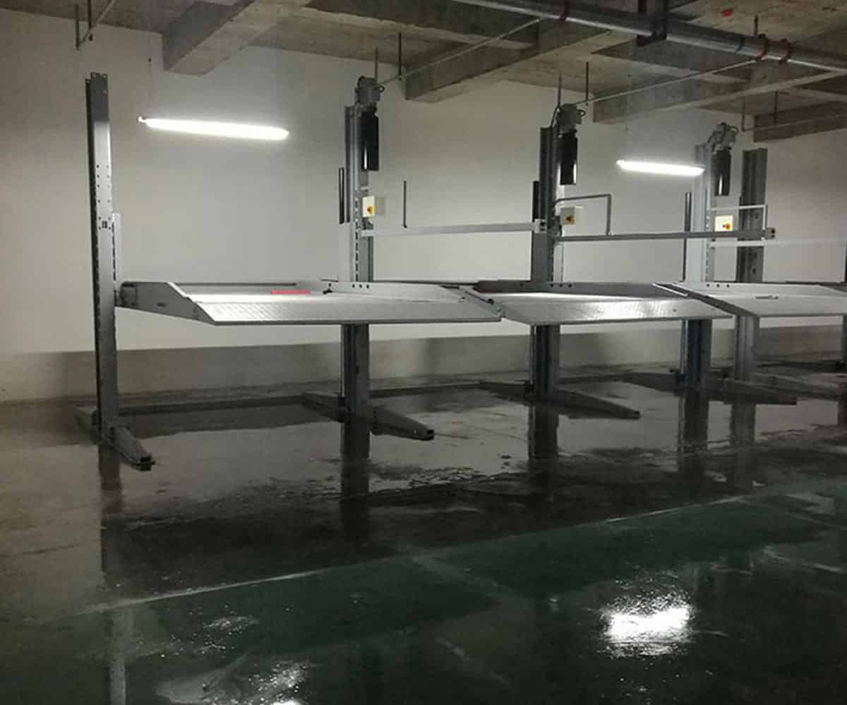 榕江雙柱簡易升降機械式停車位回收