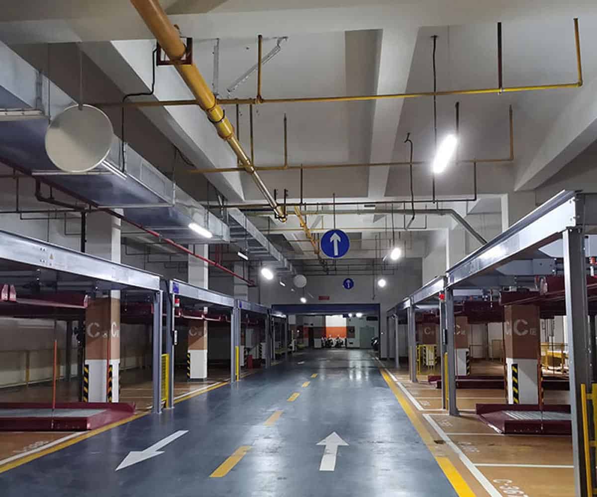 甕安左右橫移機械停車場安裝