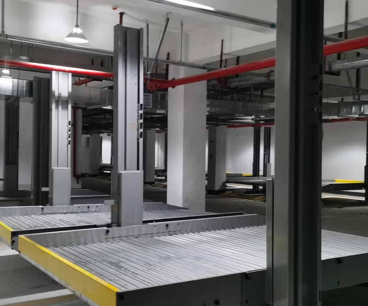 兩柱簡易升降機械停車位維保