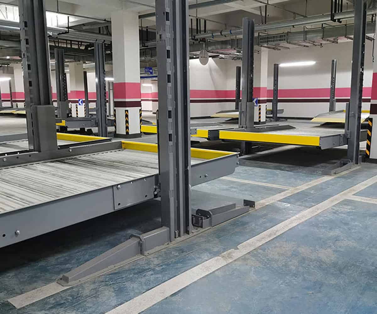 三層升降平移機械立體停車設備長租