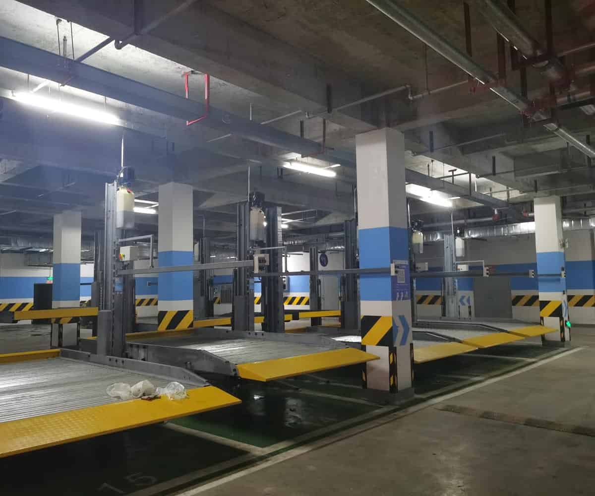 地下室簡易升降立體停車場