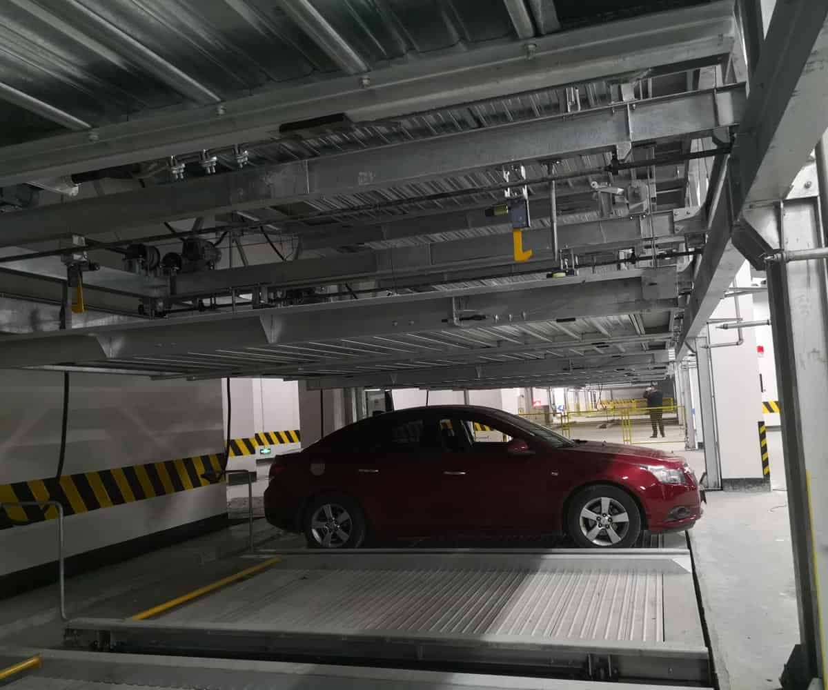 安龍負一正一地坑式二層升降橫移式機械車庫