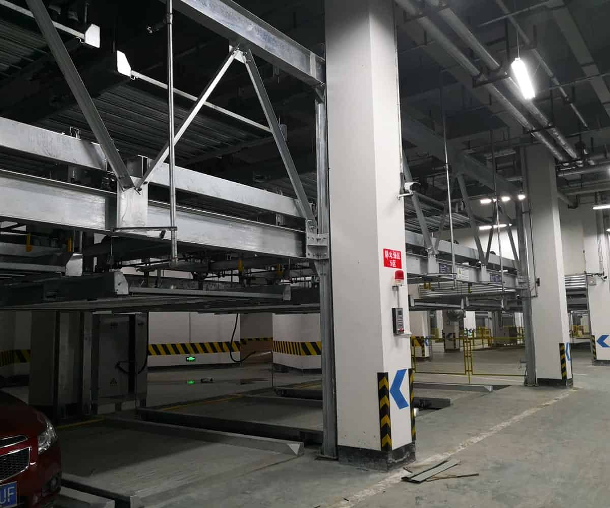 五層升降橫移式機械車庫